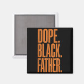 Juneteenth black dad black father fathers day  マグネット (正面/裏面)