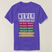 Juneteenth Black Pride Never Apologize For Your Bl Tシャツ (デザイン正面)
