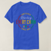 Juneteenth Breaking Every Chain since 1865 Black F Tシャツ (デザイン正面)