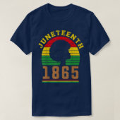 Juneteenth Celebrating 1865 Cute Black 3304  Tシャツ (デザイン正面)
