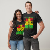 Juneteenth Celebrating Black Freedom 1865 Flag Tシャツ (ユニセックス)