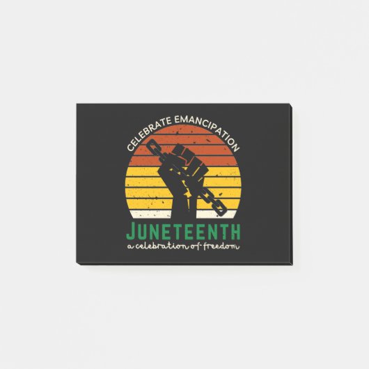 Juneteenth Celebrating Freedom ポストイット (正面)