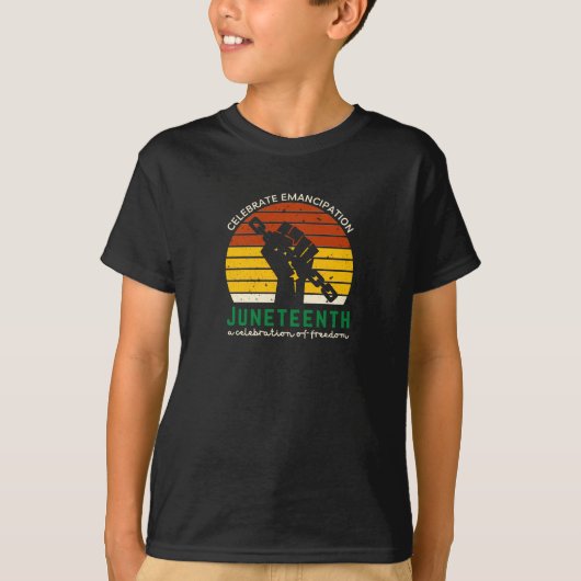 Juneteenth Celebrating Freedom T-Shirt Tシャツ (正面)
