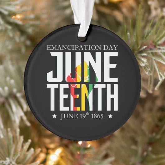 Juneteenth | Emancipation Day | Red Black Green オーナメント (ツリー)