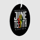 Juneteenth | Emancipation Day | Red Black Green オーナメント (正面)