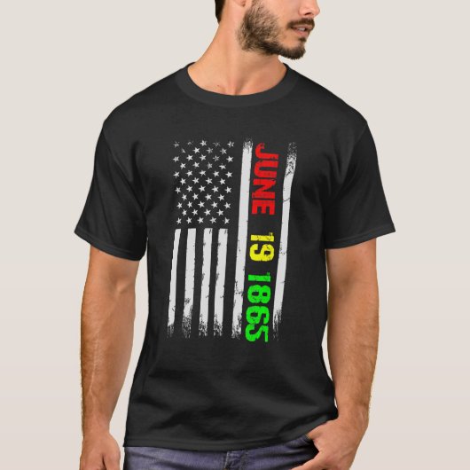 Juneteenth Flag June 19 1865 Black History Junetee Tシャツ (正面)