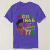 Juneteenth for Men African Black American Freedom Tシャツ (デザイン正面)