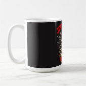 Juneteenth Free Since 1865 拳を上げる コーヒーマグカップ (左)