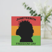 Juneteenth Freedom Day, Flag Pattern 招待状 (スタンド正面)
