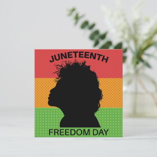 Juneteenth Freedom Day, Flag Pattern 招待状 (スタンド正面)