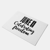 Juneteenth, Freedom of African American. ドアマット (アングル)