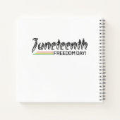 Juneteenth, Freedom of African American. ノートブック (裏面)