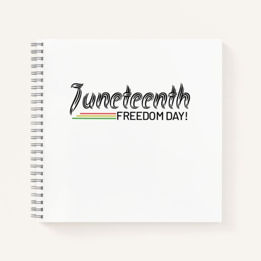 Juneteenth, Freedom of African American. ノートブック (正面)