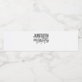 Juneteenth, Freedom of African American. ペットボトルラベル (シングルラベル)