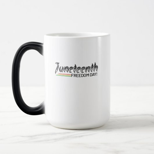 Juneteenth, Freedom of African American. モーフィングマグカップ (左)