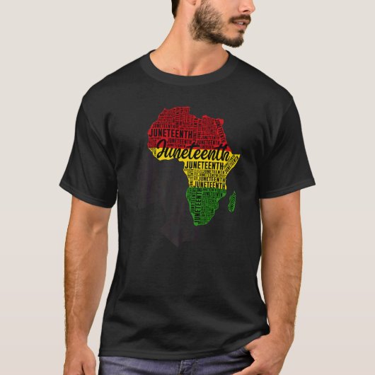 Juneteenth Is My Independence Day Black Freedom 18 Tシャツ (正面)