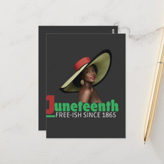 Juneteenth June 19, 1865 - Historical Commemoratio ポストカード (正面/裏面インサイチュ)