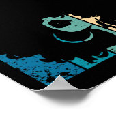 Juneteenth My Independence Day Retro Afro Women Me ポスター (角)