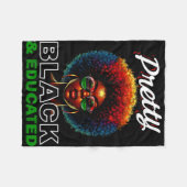 Juneteenth shirts women black history black フリースブランケット (正面(横))