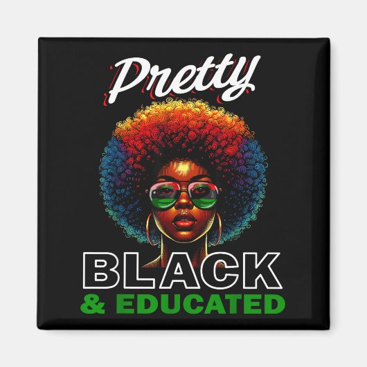 Juneteenth shirts women black history black マグネット (正面)