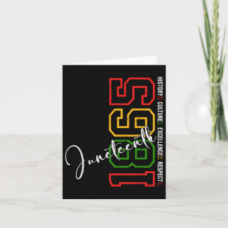 Juneteenth Shirts Women Men African American Junet カード