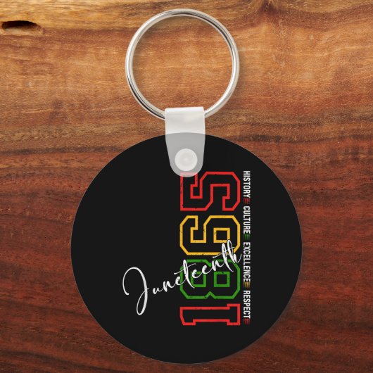 Juneteenth Shirts Women Men African American Junet キーホルダー (正面)