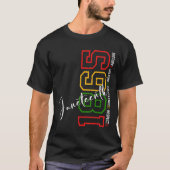 Juneteenth Shirts Women Men African American Junet Tシャツ (正面)