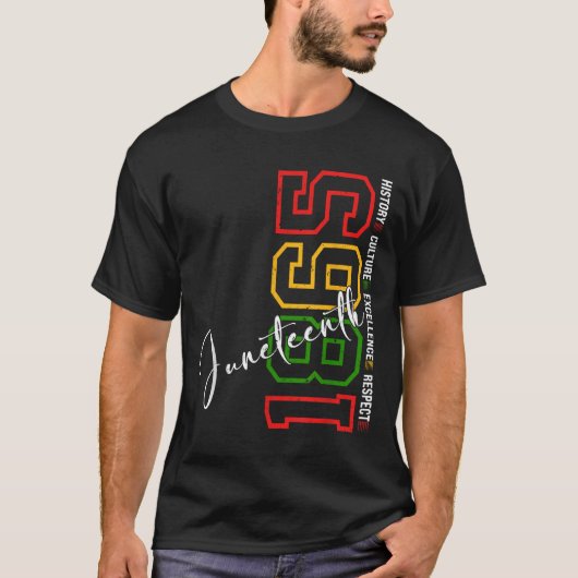 Juneteenth Shirts Women Men African American Junet Tシャツ (正面)