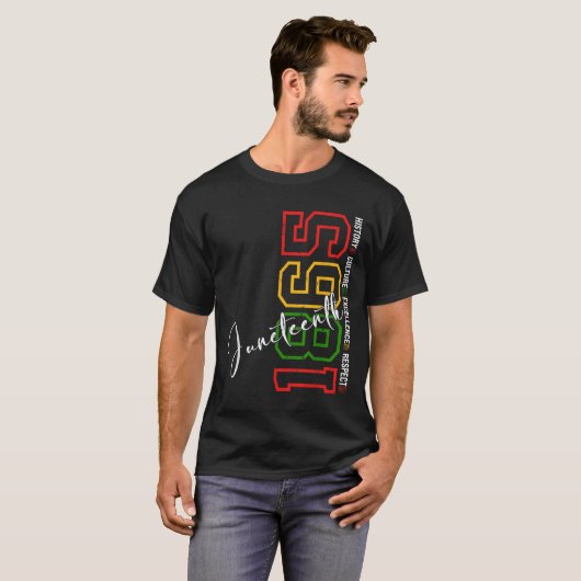 Juneteenth Shirts Women Men African American Junet Tシャツ (正面フル)
