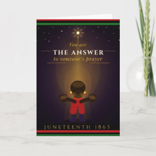 Juneteenth The Answer グリーティングカード シーズンカード