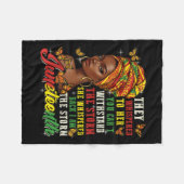 Juneteenth They Whispered To Her You Cannot Withst フリースブランケット (正面(横))