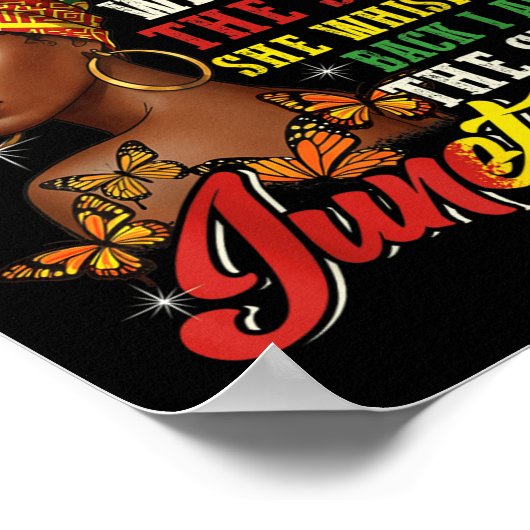 Juneteenth They Whispered To Her You Cannot Withst ポスター (角)