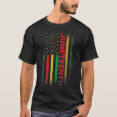 Juneteenth Usa Us Flag Tシャツ (正面)