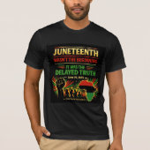 Juneteenth Wasn’t the Beginning Shirt  Tシャツ (正面)