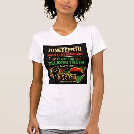 Juneteenth Wasn’t the Beginning Shirt  Tシャツ (正面)