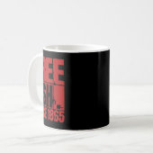 Junetehは私の独立の日フリーIsh Black M コーヒーマグカップ (正面左)