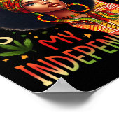 Junetehは私の独立の日ブラックヒストリーqu ポスター (角)