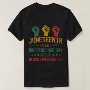 Junetehは私の独立記念日アフリカ系アメリカ人 Tシャツ
