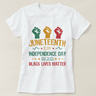 Junetehは私の独立記念日アフリカ系アメリカ人 Tシャツ