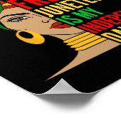 Junetehは私の独立記念日ブラックヒストリCi ポスター (角)