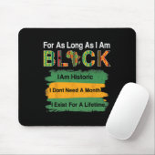 Juneui Shirt 祝's Black Freedom African マウスパッド (マウス)