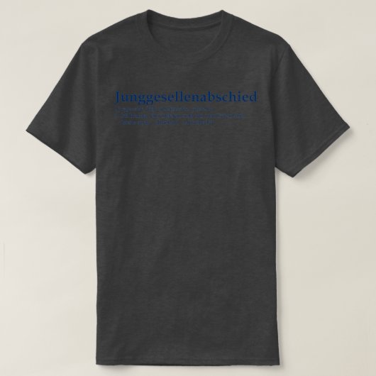 Jungesselnabschied Tシャツ (デザイン正面)