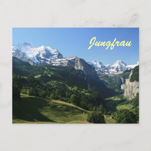 Jungfrauの谷 ポストカード (正面)