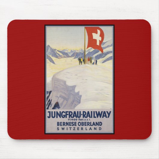 Jungfrau鉄道のBerneseのoberland マウスパッド (正面)