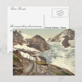 Jungfrau、鉄道、Eiger、Monch、Eiger Gl付き ポストカード (正面/裏面)