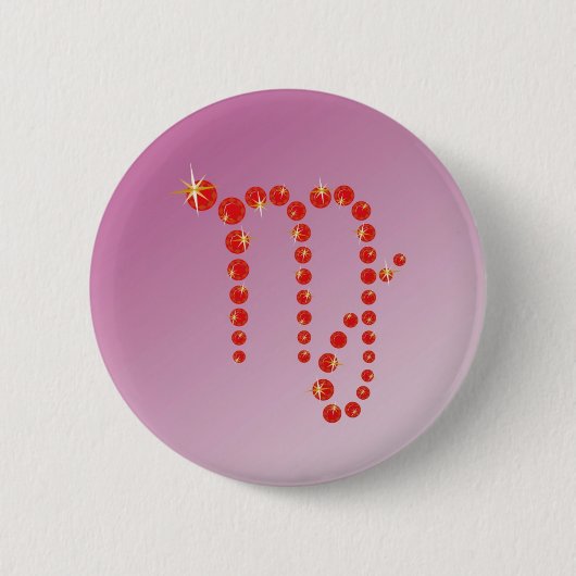 Jungfrau 23.威厳がある bis 23.9月ボタン 缶バッジ (正面)