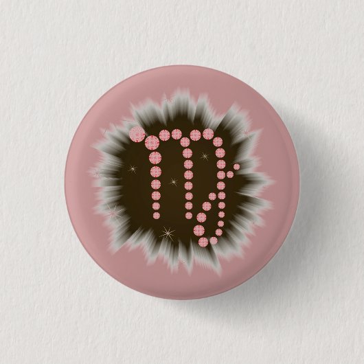 Jungfrau 23.威厳がある bis 23.9月ボタン 缶バッジ (正面)