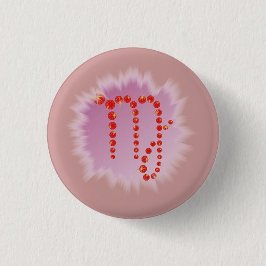 Jungfrau 23.威厳がある bis 23.9月ボタン 缶バッジ (正面)