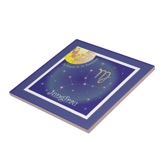 Jungfrau 23. August bis 23. September Fotofliese タイル (側面)