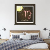 Jungfrau 23. August bis 23. September Leinwand キャンバスプリント (インサイチュ (寝室))